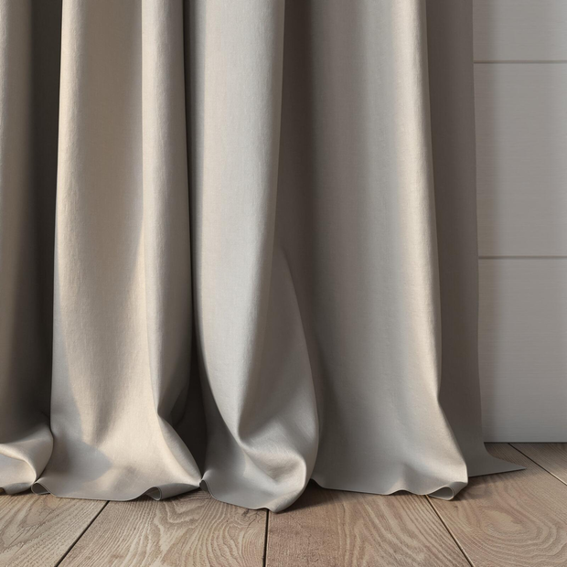 Photo of the fabric Satori Stonewash Blush swatch by Mokum. Use for Curtains, Upholstery Light Duty, Accessory, Top of Bed. Style of Plain, Texture