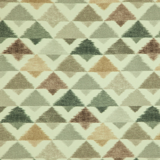 Photo of the fabric Ambre Sandstone swatch by Zepel. Use for Curtains, Upholstery Light Duty, Accessory, Top of Bed. Style of Geometric, Print