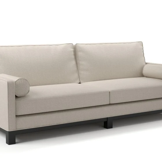 Photo of the fabric Attwood Sand swatch by James Dunlop. Use for Upholstery, Accessory. Style of Plain, Texture