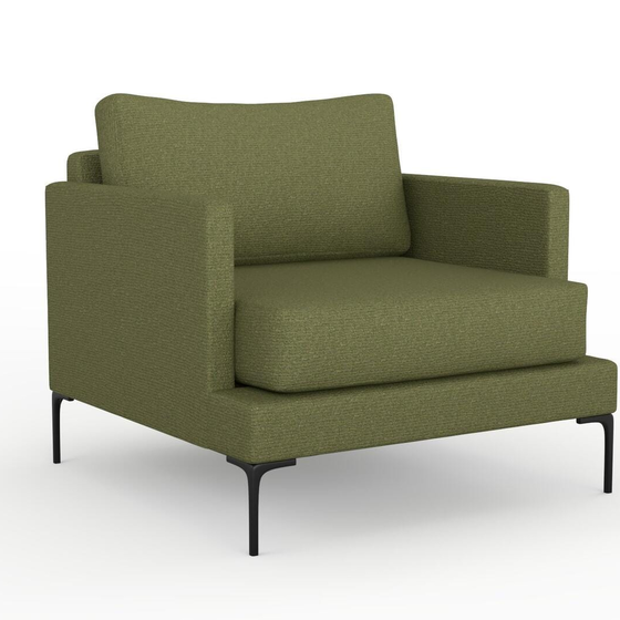Photo of the fabric Grain Avocado swatch by Mokum. Use for Upholstery, Accessory, Top of Bed. Style of Plain, Texture