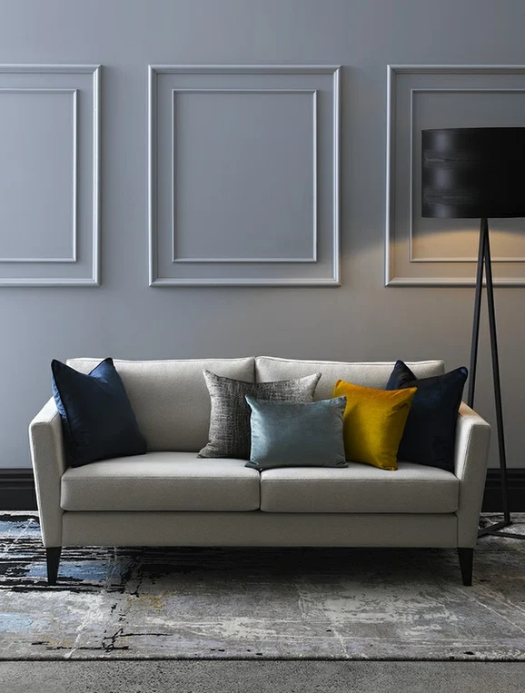 Photo of the fabric Neutra Dijon in situ by James Dunlop. Use for Upholstery, Accessory. Style of Plain, Texture