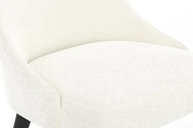 Photo of the fabric Snugly Pearl swatch by James Dunlop FibreGuard. Use for Upholstery, Accessory, Top of Bed. Style of Chenille, Plain