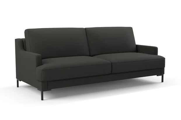 Photo of the fabric Ficus Soot swatch by Mokum. Use for Upholstery, Accessory. Style of Plain, Texture