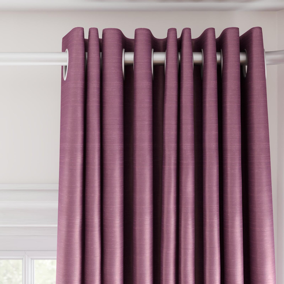 Photo of the fabric Luxe Lilac swatch by James Dunlop Essentials. Use for Curtains, Accessory, Top of Bed. Style of Plain, Texture