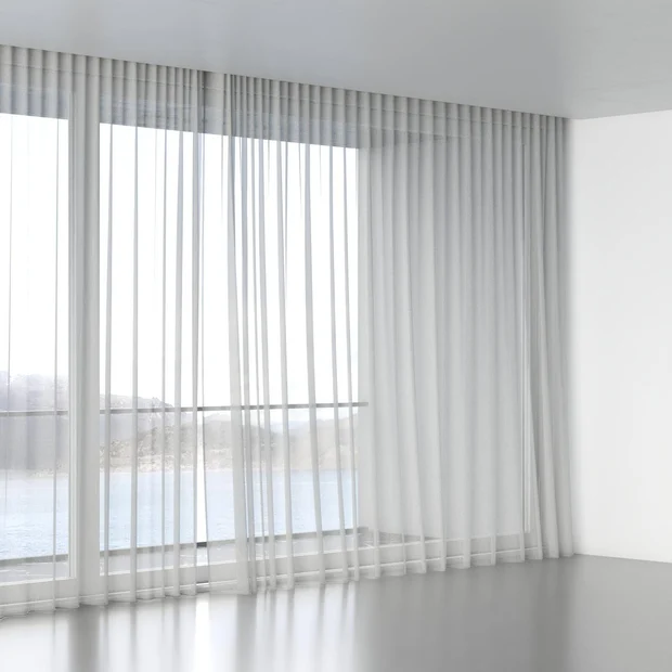 Photo of the fabric Antipodes Flax swatch by James Dunlop. Use for Sheer Curtains. Style of Plain, Sheer