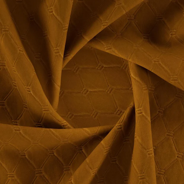 Photo of the fabric Tia Lion swatch by Zepel FibreGuard. Use for Upholstery, Accessory, Top of Bed. Style of Geometric, Velvet