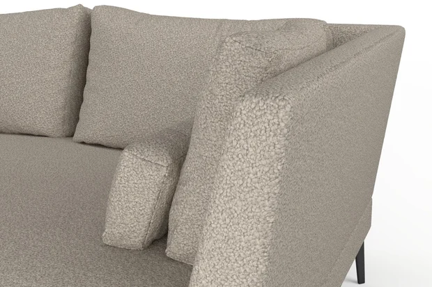 Photo of the fabric Pietre Pumice swatch by Mokum. Use for Upholstery, Accessory. Style of Plain, Texture