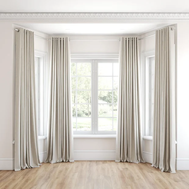 Photo of the fabric Effortless Crystal swatch by James Dunlop. Use for Curtains, Accessory. Style of Plain, Texture