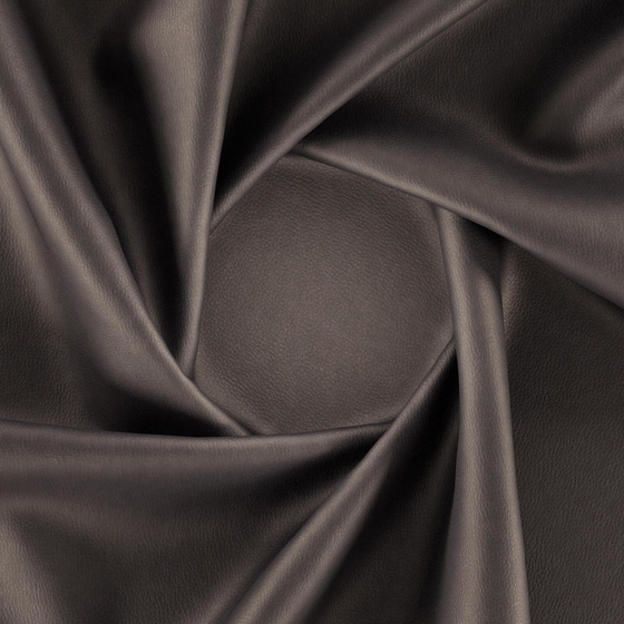 Photo of the fabric Dallas Truffle swatch by Zepel. Use for Upholstery. Style of Leather And Vinyl, Plain