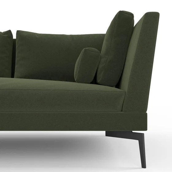 Photo of the fabric Alpaca Velvet Vine swatch by Mokum. Use for Upholstery, Accessory. Style of Plain, Velvet