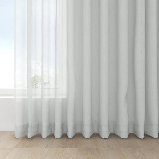 Photo of the fabric Gesso Lino Sky swatch by Mokum. Use for Curtains. Style of Plain, Texture