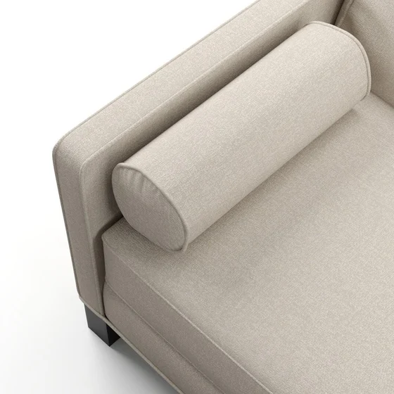 Photo of the fabric Attwood Sand swatch by James Dunlop. Use for Upholstery, Accessory. Style of Plain, Texture