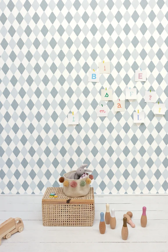 Photo of the fabric Danser Wallpaper 10357 60 66 in situ by James Dunlop. Use for Wall Covering