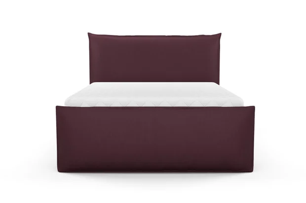 Photo of the fabric Prato Beaujolais swatch by Mokum. Use for Upholstery, Accessory. Style of Plain, Texture