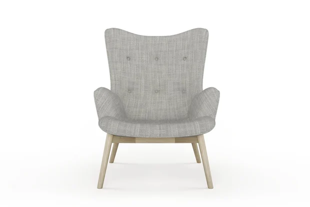 Photo of the fabric Grounded Stone swatch by James Dunlop. Use for Upholstery, Accessory. Style of Plain, Texture