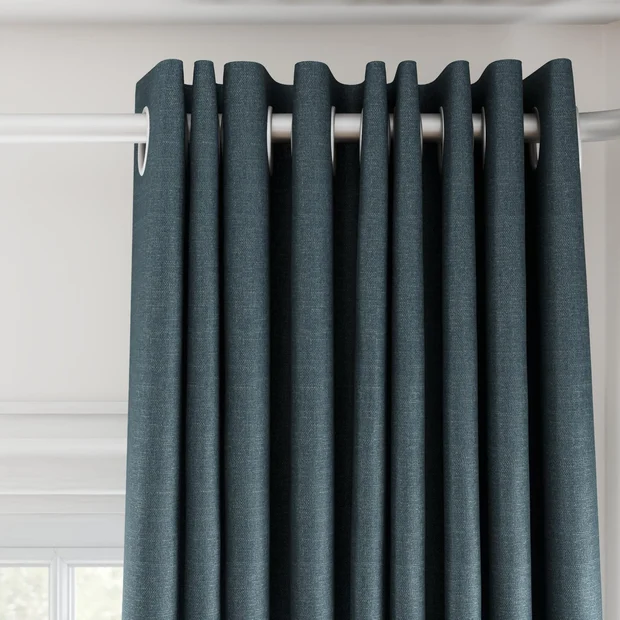 Photo of the fabric Banksia Lake swatch by James Dunlop. Use for Curtains, Accessory, Top of Bed. Style of Plain, Texture