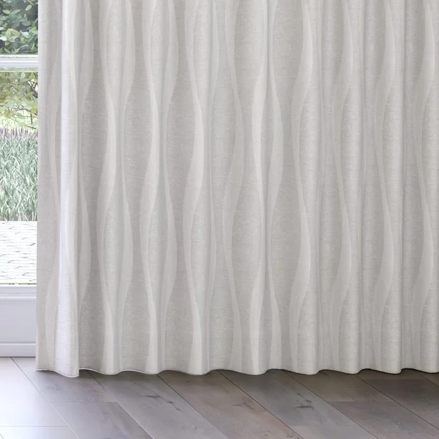Photo of the fabric Paramount Dove swatch by James Dunlop. Use for Sheer Curtains. Style of Abstract, Sheer