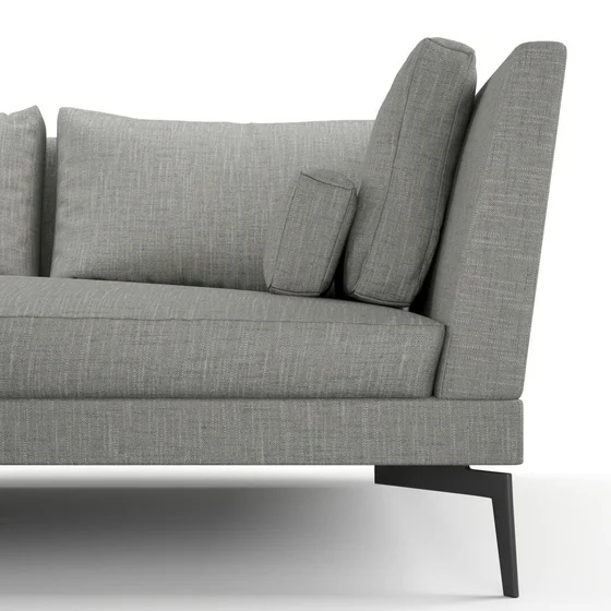 Photo of the fabric Sahel Aluminium swatch by Mokum. Use for Upholstery, Accessory. Style of Plain, Texture
