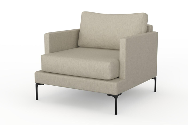 Photo of the fabric Pandanus Sand swatch by Mokum. Use for Upholstery. Style of Plain, Taffeta