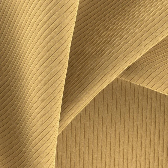 Photo of the fabric Pindrive Hay swatch by Zepel FibreGuard. Use for Upholstery, Accessory, Top of Bed. Style of Plain, Velvet