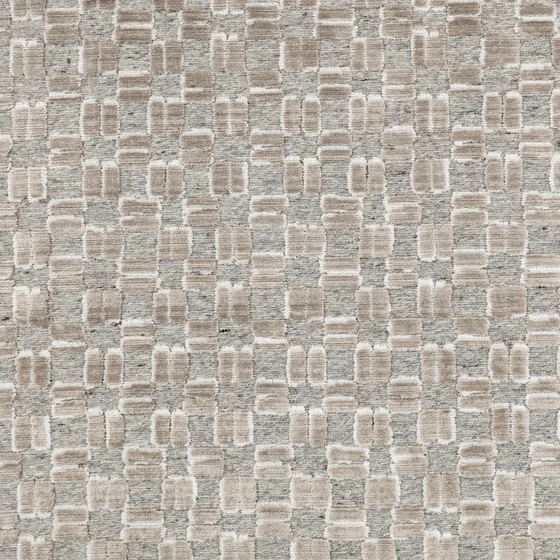 Photo of the fabric Glynde Z659 01 swatch by Zinc. Use for Curtains, Upholstery, Accessory. Style of Geometric, Velvet