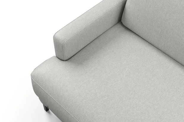 Photo of the fabric Prato Fog swatch by Mokum. Use for Upholstery, Accessory. Style of Plain, Texture