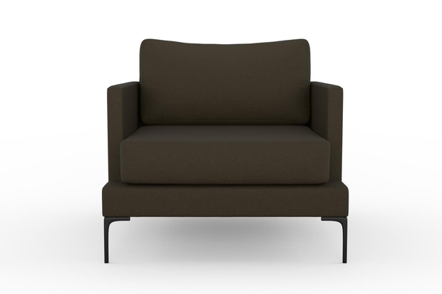 Photo of the fabric Epitome Moss swatch by Mokum. Use for Upholstery, Accessory. Style of Plain, Taffeta