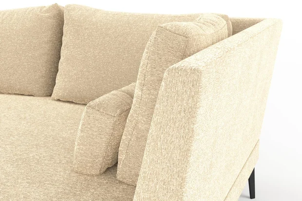 Photo of the fabric Modernist Sand swatch by Mokum. Use for Upholstery, Accessory. Style of Plain, Texture