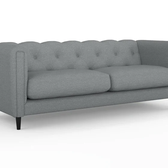 Photo of the fabric Alpine Silver swatch by James Dunlop. Use for Upholstery, Accessory. Style of Plain, Texture