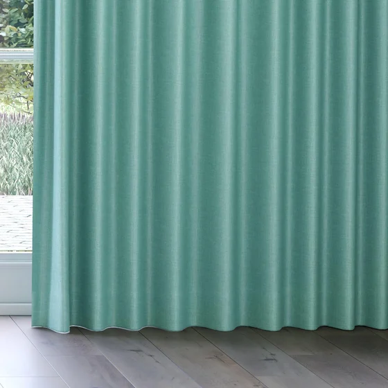 Photo of the fabric Frisco Porcelain swatch by James Dunlop Essentials. Use for Curtains, Upholstery, Accessory, Top of Bed. Style of Plain, Texture