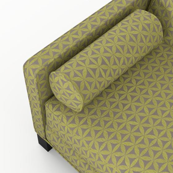 Photo of the fabric Tapa Lime swatch by James Dunlop. Use for Upholstery, Accessory. Style of Geometric