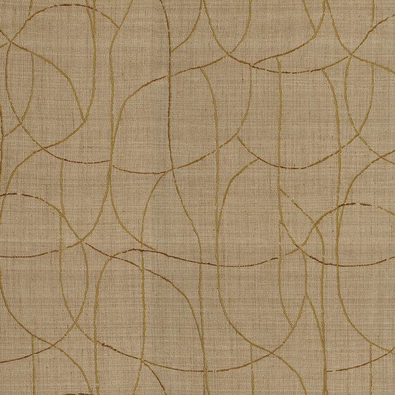 Photo of the fabric Mandala 1063 1063 0256 swatch by Casamance. Use for Curtains. Style of Abstract, Embroidery