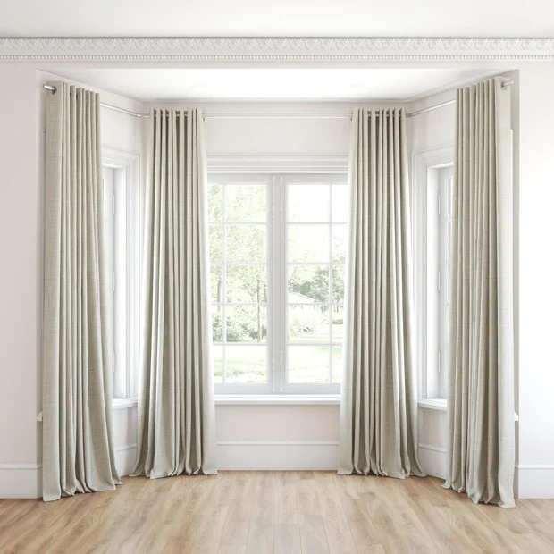 Photo of the fabric Chatham Ice swatch by James Dunlop Essentials. Use for Curtains. Style of Plain, Texture