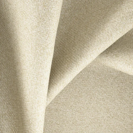 Photo of the fabric Ampersand Flax swatch by Zepel. Use for Upholstery, Accessory, Top of Bed. Style of Plain, Texture