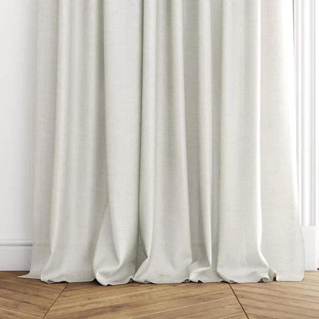 Photo of the fabric Uru Ecru swatch by Mokum. Use for Sheer Curtains. Style of Plain, Sheer
