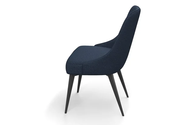 Photo of the fabric Sabato Navy swatch by James Dunlop FibreGuard. Use for Upholstery, Accessory. Style of Plain, Texture