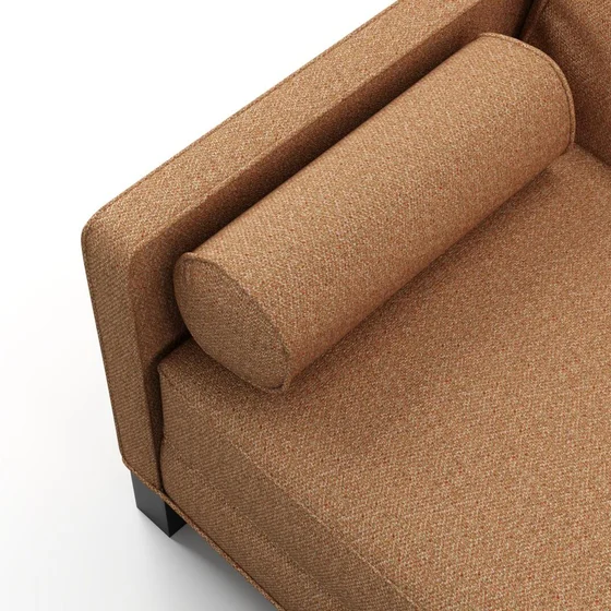 Photo of the fabric Staunch Spice swatch by James Dunlop FibreGuard. Use for Upholstery, Accessory, Top of Bed. Style of Plain, Texture