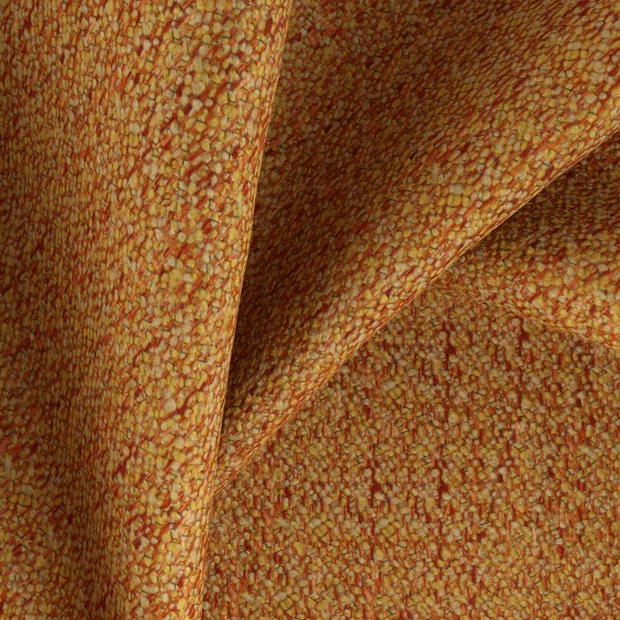 Photo of the fabric Mingle Mangle Terra swatch by Zepel FibreGuard. Use for Upholstery, Accessory, Top of Bed. Style of Plain, Texture