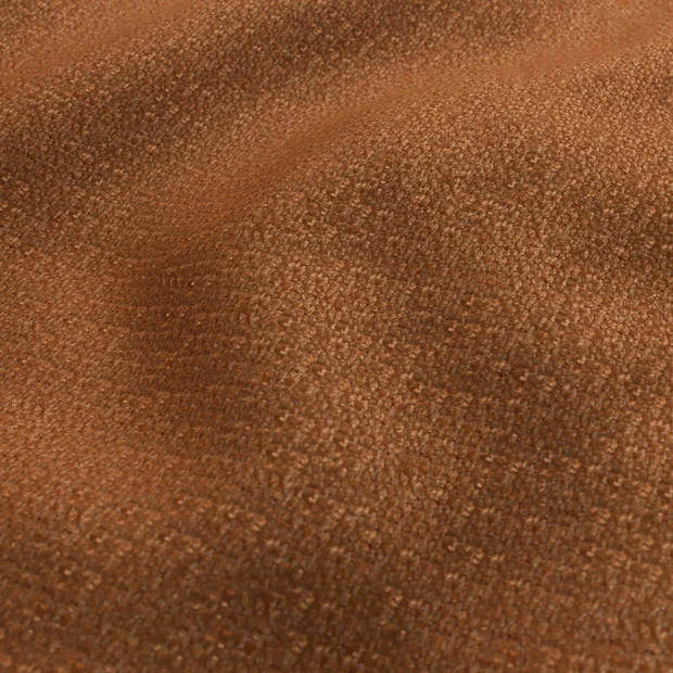 Photo of the fabric Plush Mandarine swatch by Zepel FibreGuard. Use for Upholstery, Accessory, Top of Bed. Style of Chenille, Plain