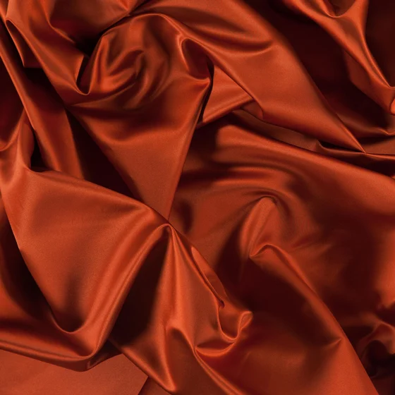 Photo of the fabric Sateen 137 Sierra swatch by Zepel. Use for Curtains, Upholstery, Accessory, Top of Bed. Style of Plain, Taffeta