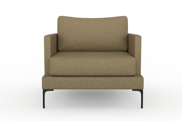 Photo of the fabric Grain Camouflage swatch by Mokum. Use for Upholstery, Accessory, Top of Bed. Style of Plain, Texture