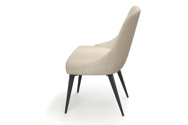 Photo of the fabric Maxime Sand swatch by James Dunlop. Use for Upholstery, Accessory. Style of Stripe, Texture