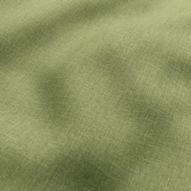 Photo of the fabric Casual Palm swatch by Zepel FibreGuard. Use for Curtains, Upholstery, Accessory, Top of Bed. Style of Plain, Texture