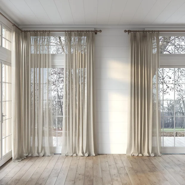 Photo of the fabric Miesian Hemp swatch by James Dunlop. Use for Curtains. Style of Plain, Texture