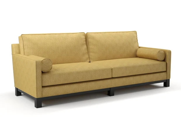 Photo of the fabric Trezor Honey swatch by James Dunlop FibreGuard. Use for Curtains, Upholstery, Accessory. Style of Chenille, Plain