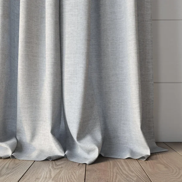 Photo of the fabric Envoy 2 Cloud 320cm swatch by James Dunlop Essentials. Use for Curtains, Accessory, Top of Bed. Style of Plain, Texture