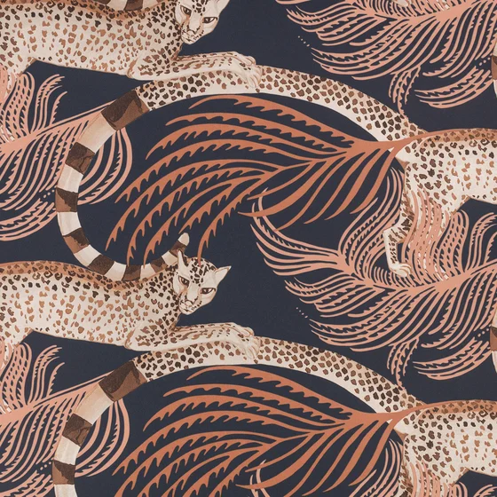 Photo of the fabric Delilah W450 04 swatch by Romo. Use for Wall Covering. Style of Animals And Birds