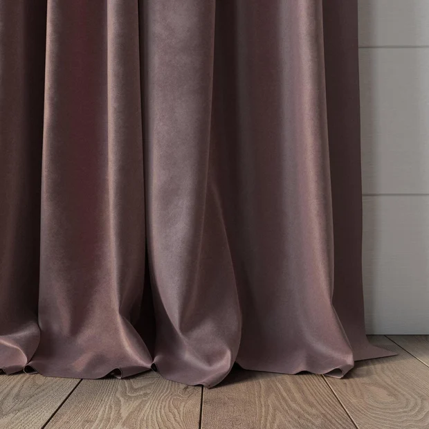 Photo of the fabric Velvelux Parma swatch by Mokum FibreGuard. Use for Curtains, Upholstery, Accessory, Top of Bed. Style of Plain, Velvet