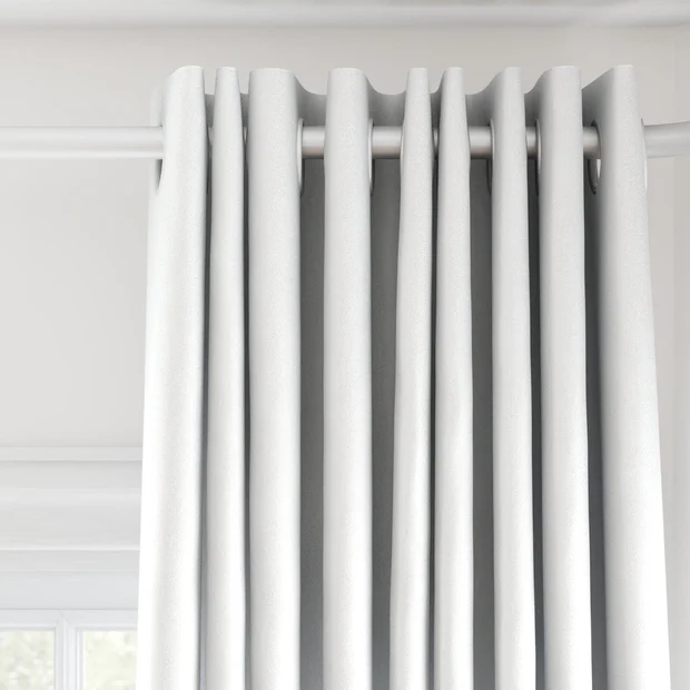 Photo of the fabric Banksia Salt swatch by James Dunlop. Use for Curtains, Accessory, Top of Bed. Style of Plain, Texture
