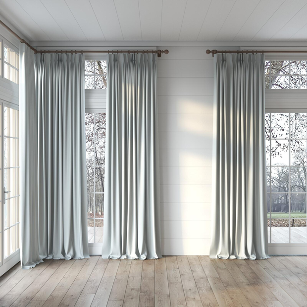 Photo of the fabric Satori Stonewash Silver Birch swatch by Mokum. Use for Curtains, Upholstery Light Duty, Accessory, Top of Bed. Style of Plain, Texture